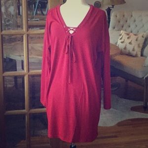 Casual lace up dress